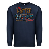 Navy hey batter batter batter Premium Sweatshirt - CowhideDigitalArt