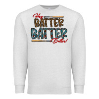 Oatmeal Heather hey batter batter batter Premium Sweatshirt - CowhideDigitalArt