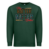 Sports Green hey batter batter batter Premium Sweatshirt - CowhideDigitalArt
