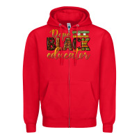 Red dope black educator Zipper Hoodie - texasbilliewilder