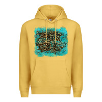 Antique Gold leopard turquoise Premium Hoodie - RanaPortraitStore