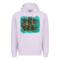 Lilac leopard turquoise Premium Hoodie - RanaPortraitStore