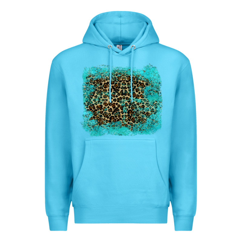 Leopard Turquoise Premium Hoodie by RanaPortraitStore | Teevron