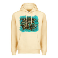 Pina Colada leopard turquoise Premium Hoodie - RanaPortraitStore