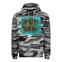 Slate Camo leopard turquoise Premium Hoodie - RanaPortraitStore
