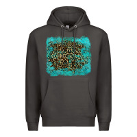 Smoke leopard turquoise Premium Hoodie - RanaPortraitStore