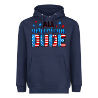 Navy All American dude Heavyweight Hoodie - Neo Western