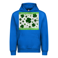 Cobalt shamrock Urban Hoodie - MaliasSmallBusiness
