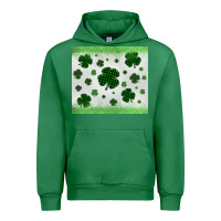 Emerald shamrock Urban Hoodie - MaliasSmallBusiness