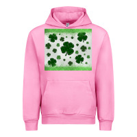 Fuchsia Pink shamrock Urban Hoodie - MaliasSmallBusiness