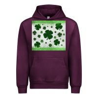 Mauve Wine shamrock Urban Hoodie - MaliasSmallBusiness