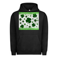 Pigment Black shamrock Urban Hoodie - MaliasSmallBusiness