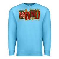 Ocean Blue mini christmas Premium Sweatshirt - FaDigitalArtStudio