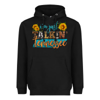 Black i'm just talking tennessee Heavyweight Hoodie - HRA Design Shop