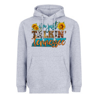 Heather Grey i'm just talking tennessee Heavyweight Hoodie - HRA Design Shop