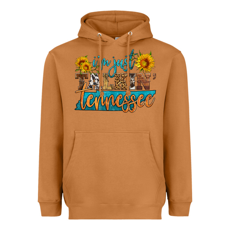 I'm Just Talking Tennessee Heavyweight Hoodie by HRA Design Shop | Teevron