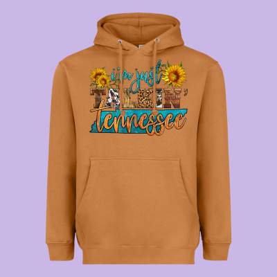 I'm Just Talking Tennessee Heavyweight Hoodie Designed By Hra Design Shop