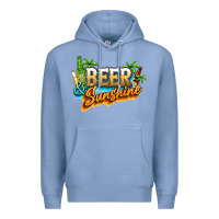 Colony Blue Beer and sunshine Premium Hoodie - NancyCooperArtShop