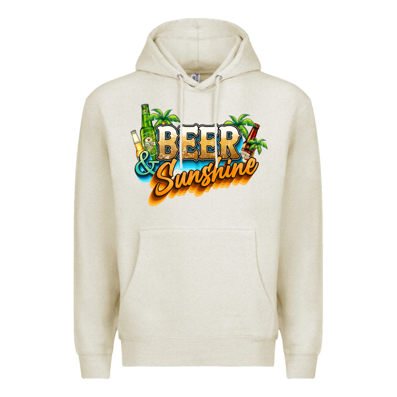 Beer And Sunshine Premium Hoodie by NancyCooperArtShop | Teevron