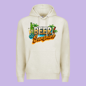 Beer And Sunshine Premium Hoodie Designed By Nancycooperartshop