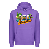 Purple Beer and sunshine Premium Hoodie - NancyCooperArtShop