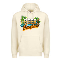 Sandshell Beer and sunshine Premium Hoodie - NancyCooperArtShop