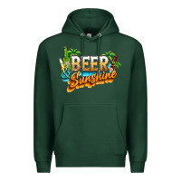 Sports Green Beer and sunshine Premium Hoodie - NancyCooperArtShop
