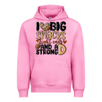Fuchsia Pink i love big sacks tight ends and a strong d Urban Hoodie - MaliasSmallBusiness