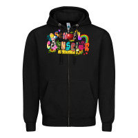 Black school counselor Zipper Hoodie - Zillion Design Studio