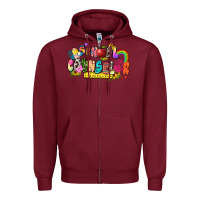 Burgundy school counselor Zipper Hoodie - Zillion Design Studio