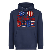 Navy All American dude Heavyweight Hoodie - Neo Western