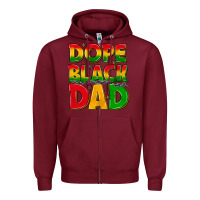 Burgundy dope black dad with stars Zipper Hoodie - texasbilliewilder