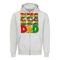 Dove Grey dope black dad with stars Zipper Hoodie - texasbilliewilder