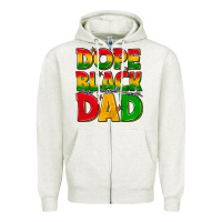 Oatmeal Heather dope black dad with stars Zipper Hoodie - texasbilliewilder