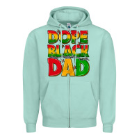 Seafoam dope black dad with stars Zipper Hoodie - texasbilliewilder