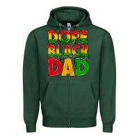Sports Green dope black dad with stars Zipper Hoodie - texasbilliewilder