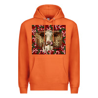Carrot christmas heifer with candy canes Premium Hoodie - BarkalooDesign