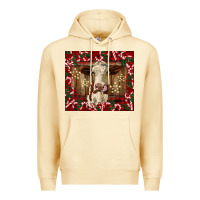 Pina Colada christmas heifer with candy canes Premium Hoodie - BarkalooDesign