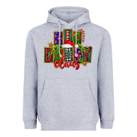 Heather Grey Christmas big daddy claus Heavyweight Hoodie - FaDigitalArtStudio