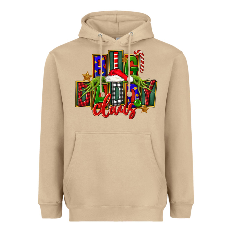 Christmas Big Daddy Claus Heavyweight Hoodie by FaDigitalArtStudio | Teevron