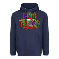 Navy Christmas big daddy claus Heavyweight Hoodie - FaDigitalArtStudio