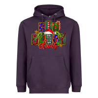Plum Christmas big daddy claus Heavyweight Hoodie - FaDigitalArtStudio
