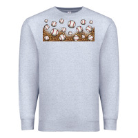 Heather Grey leopard baseball 16oz libbey glass Premium Sweatshirt - HRA Design Shop