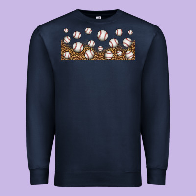 Leopard Baseball 16oz Libbey Glass Premium Sweatshirt Designed By Hra Design Shop