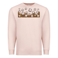 Pale Pink leopard baseball 16oz libbey glass Premium Sweatshirt - HRA Design Shop