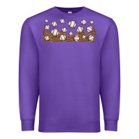 Purple leopard baseball 16oz libbey glass Premium Sweatshirt - HRA Design Shop