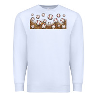 White leopard baseball 16oz libbey glass Premium Sweatshirt - HRA Design Shop