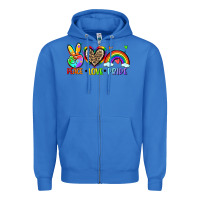 True Royal peace love pride Zipper Hoodie - Zillion Design Studio