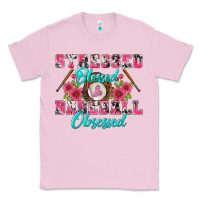 Bubblegum Pink stressed blessed & baseball obsessed Classic Tee - BundleAndBundleShop