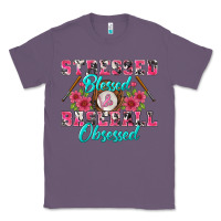 Lavender stressed blessed & baseball obsessed Classic Tee - BundleAndBundleShop